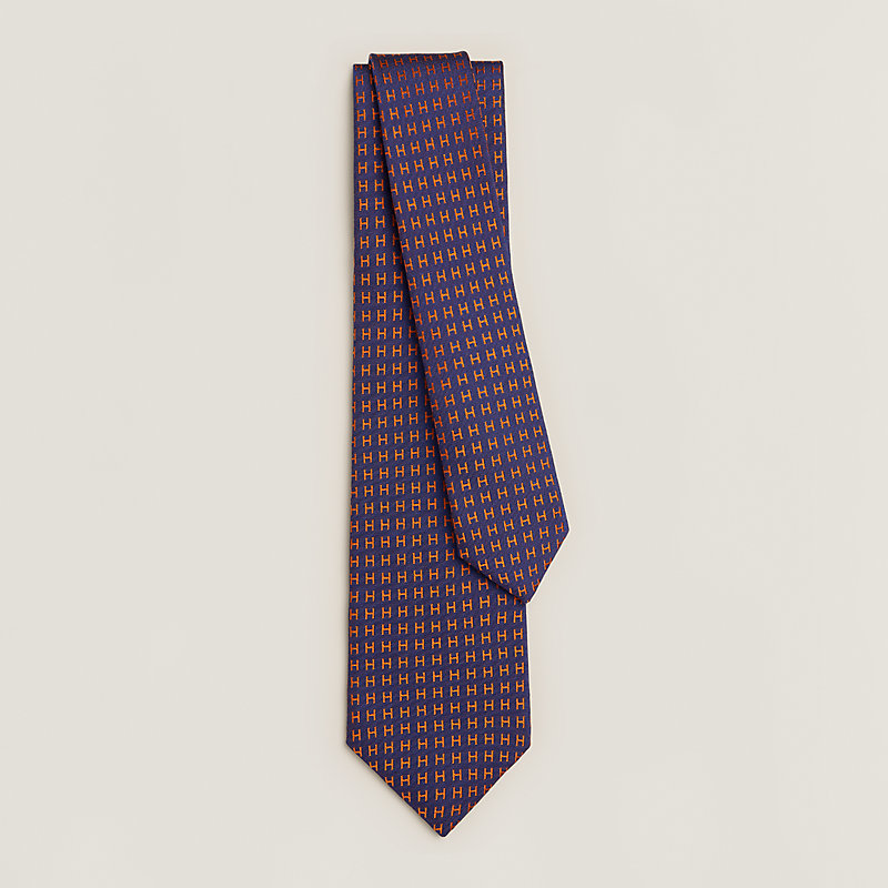 エルメス　CRAVATE FACONNEE TWIL FACONNEE Faconnee H Bicolore tie | Hermès Mainland China